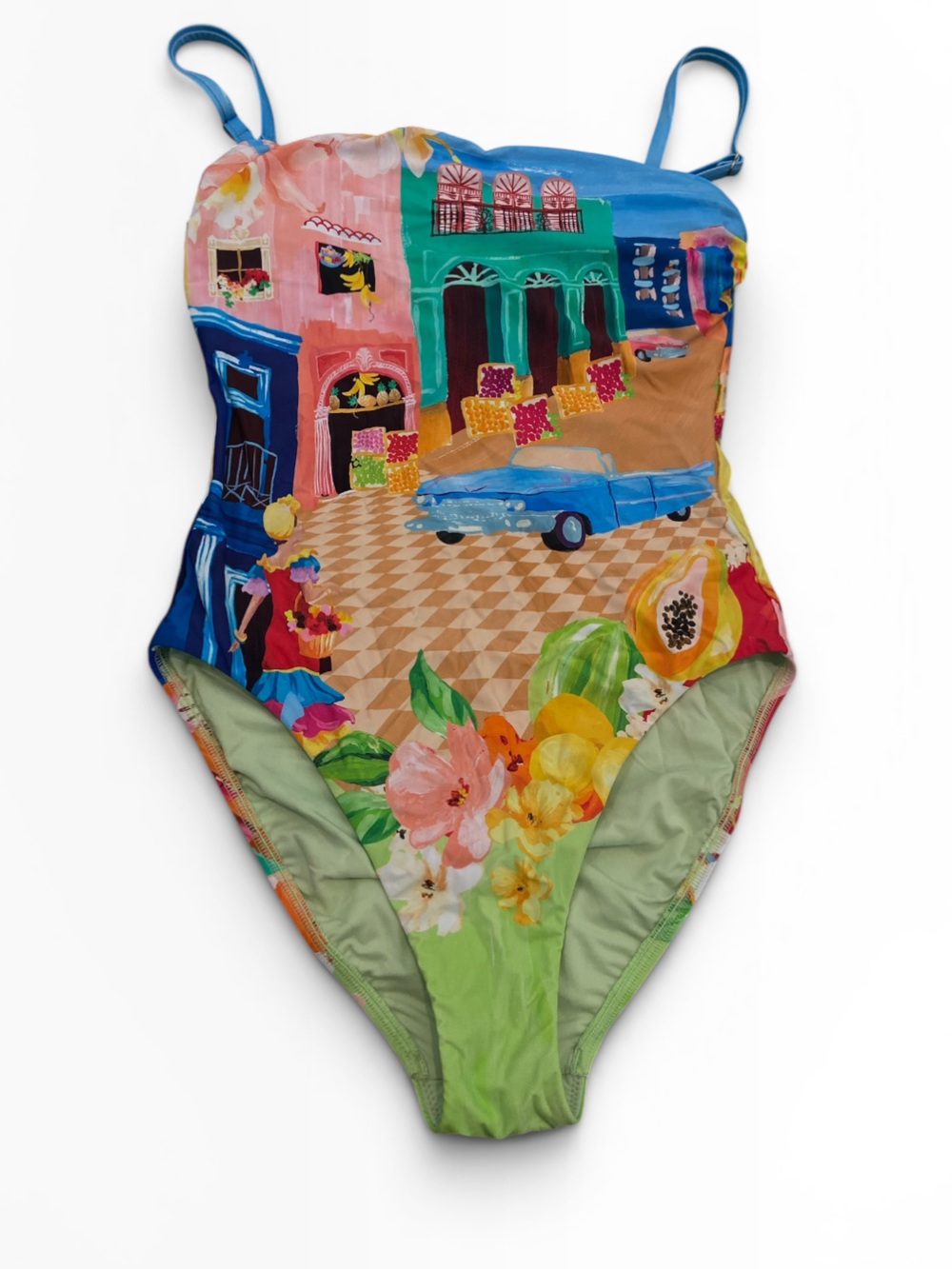 Seafolly Colorful Tropical Print One-Piece Swimsuit
